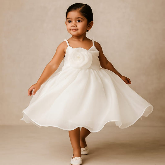 Pre Order: Ford White Organza Dress