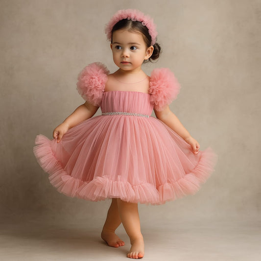 Pre Order: Alan Pink Net Dress