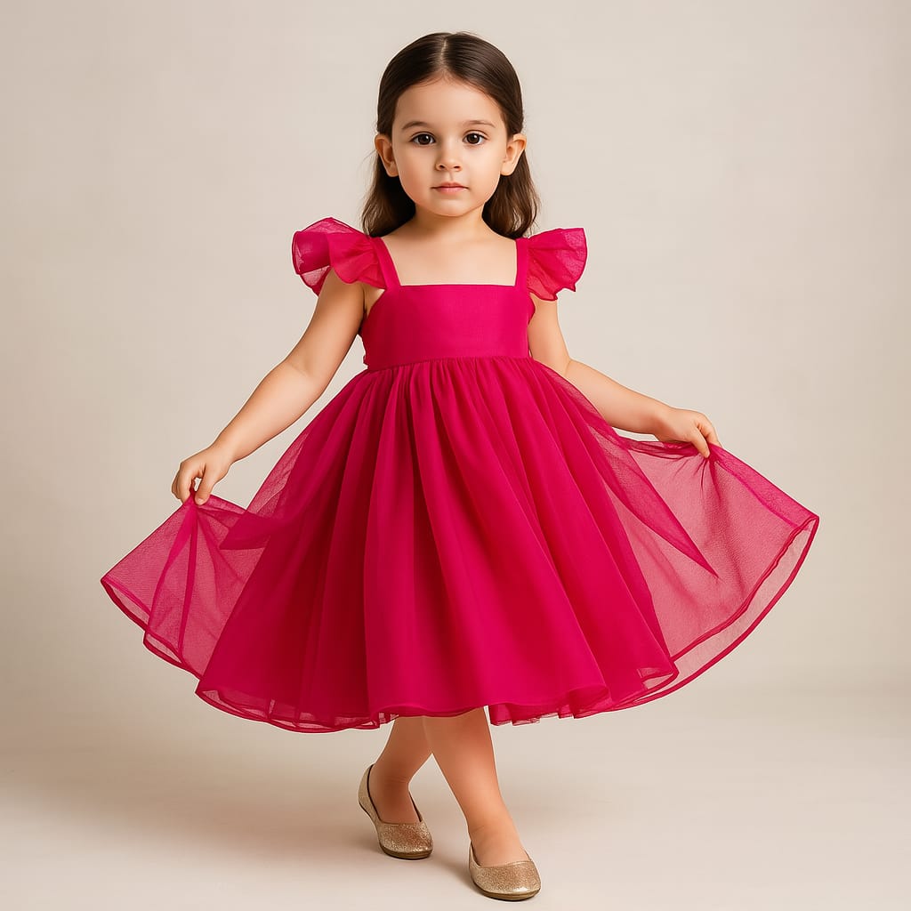Pre Order: Ivy Pink Organza Dress