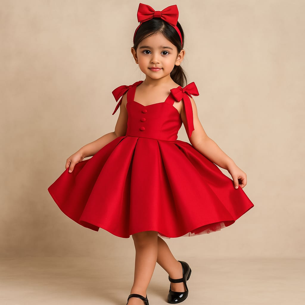 Pre Order: Dean Red Satin Dress