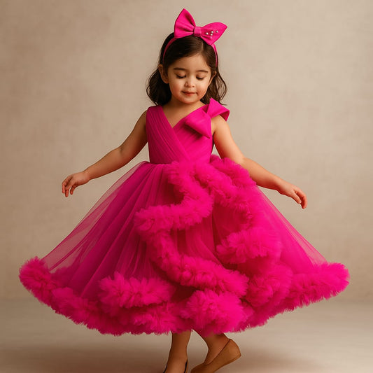 Pre Order: Pink Ruffle Dress
