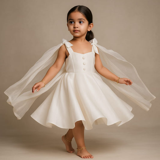 Pre Order: Dean White Satin Dress