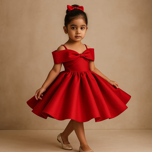 Pre Order: Milo Red Satin Dress