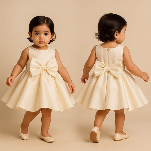 Pre Order: Rya Cream Satin Dress
