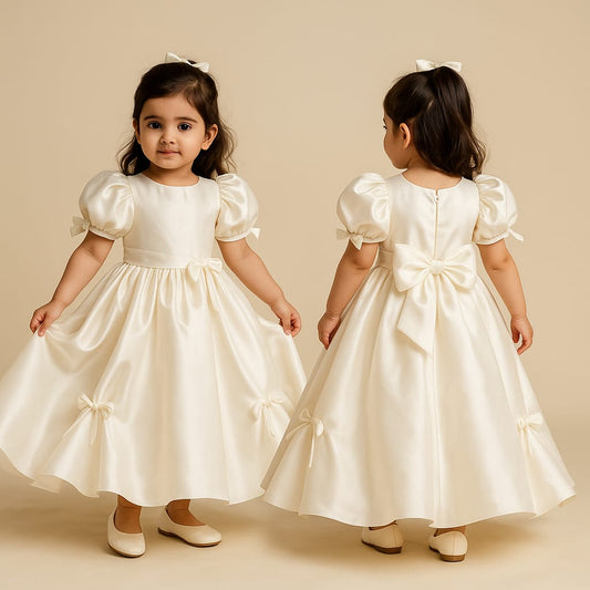 Pre Order: White Satin Gown