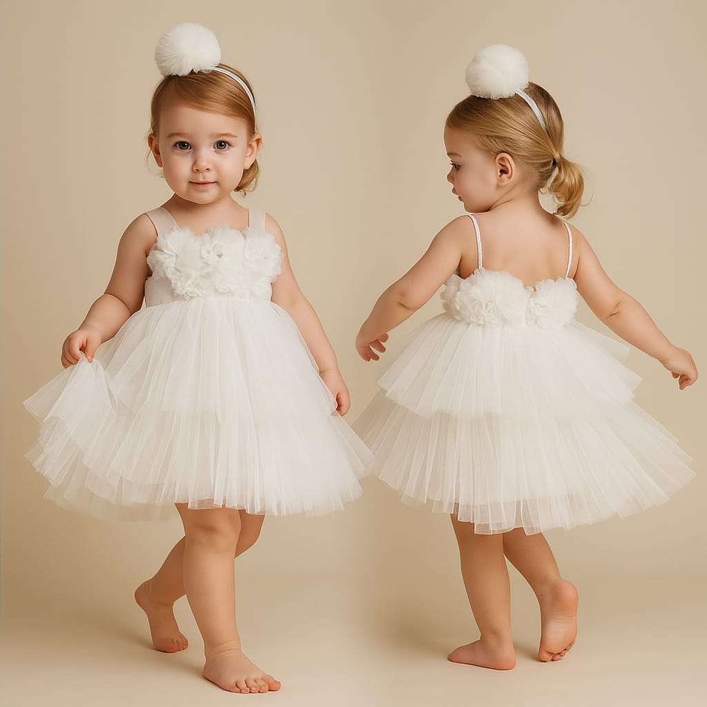 Pre Order: Noah White Net Dress