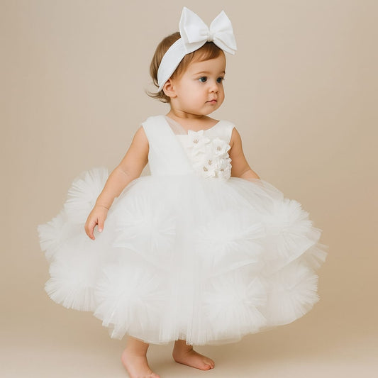 Pre Order: Levi White Net Dress
