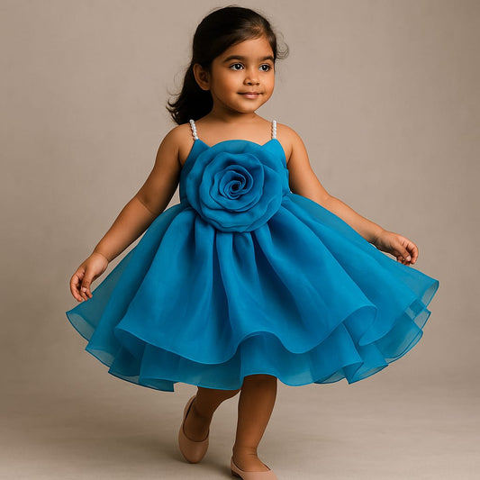 Pre Order: Ify Blue Organza Dress