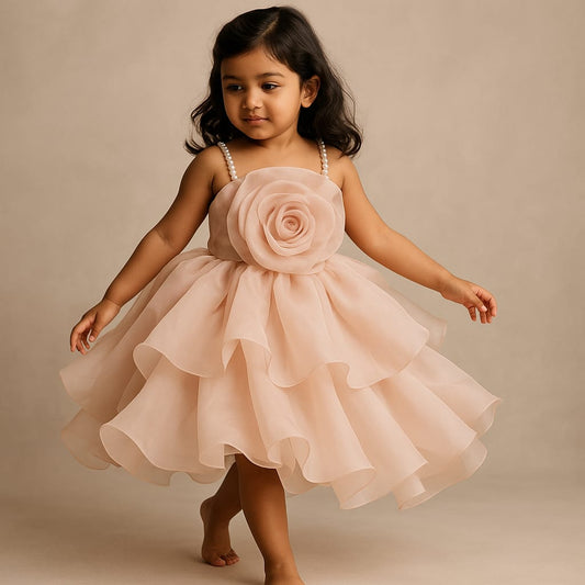 Pre Order: Ify Pink Organza Dress