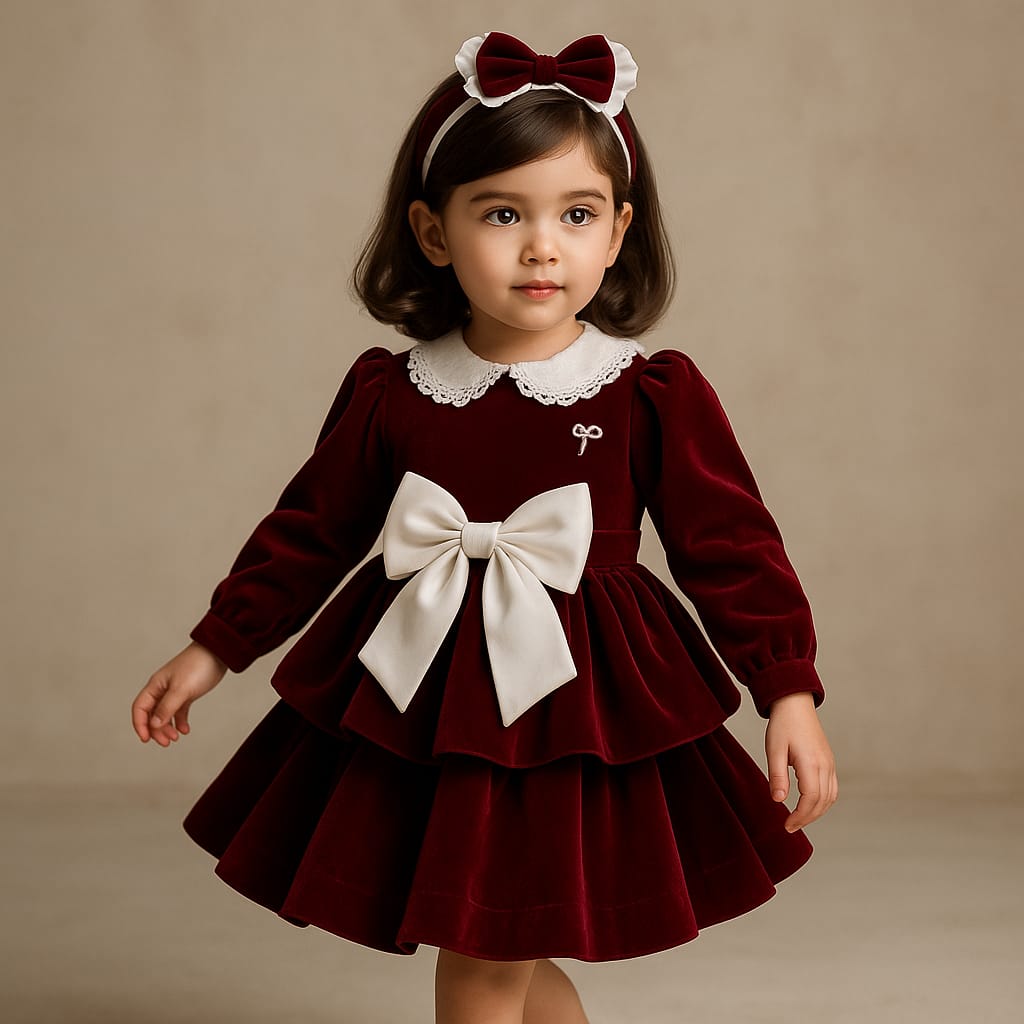 Pre Order: Anna satin bow dress.
