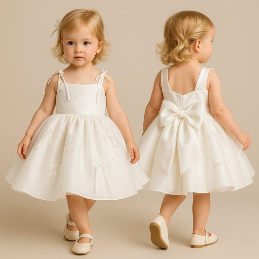 Pre Order: Luna Satin White Dress.