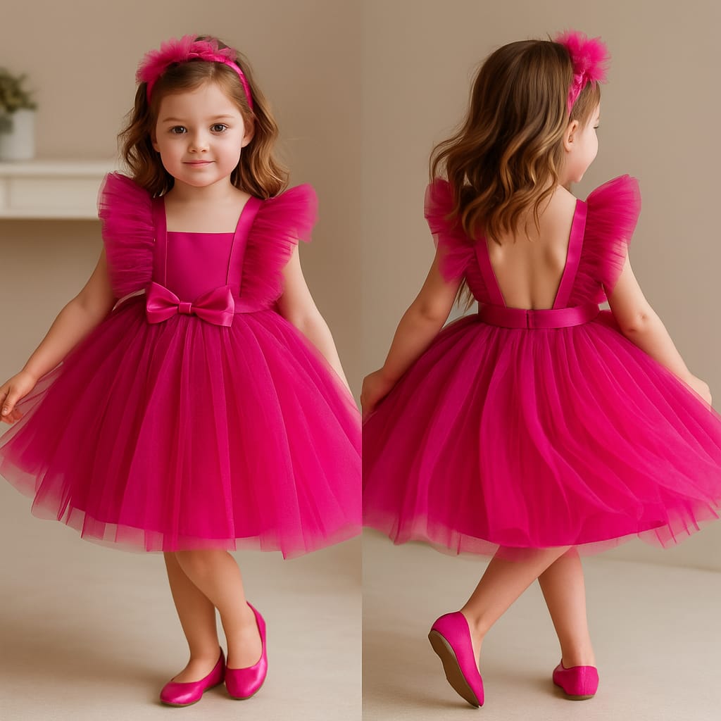 Pre Order: Pink Party Wear Dress