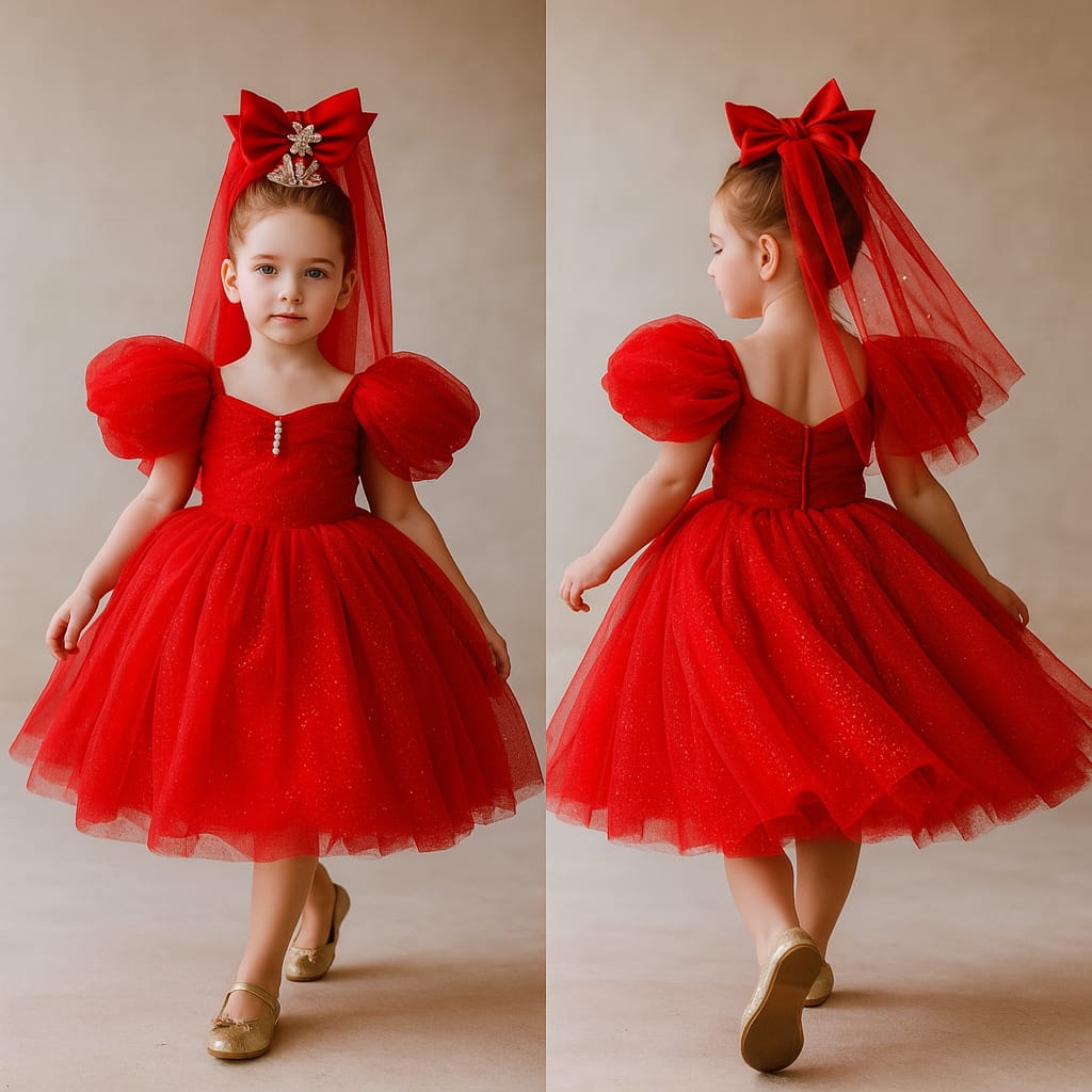 Pre Order: Red Net Dress