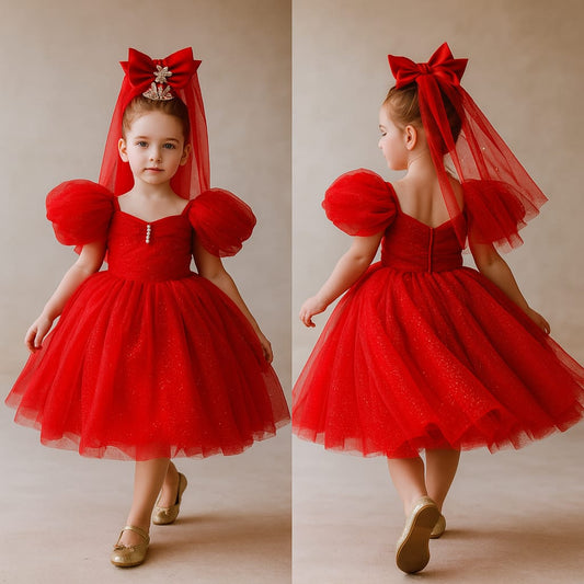 Pre Order: Red Net Dress