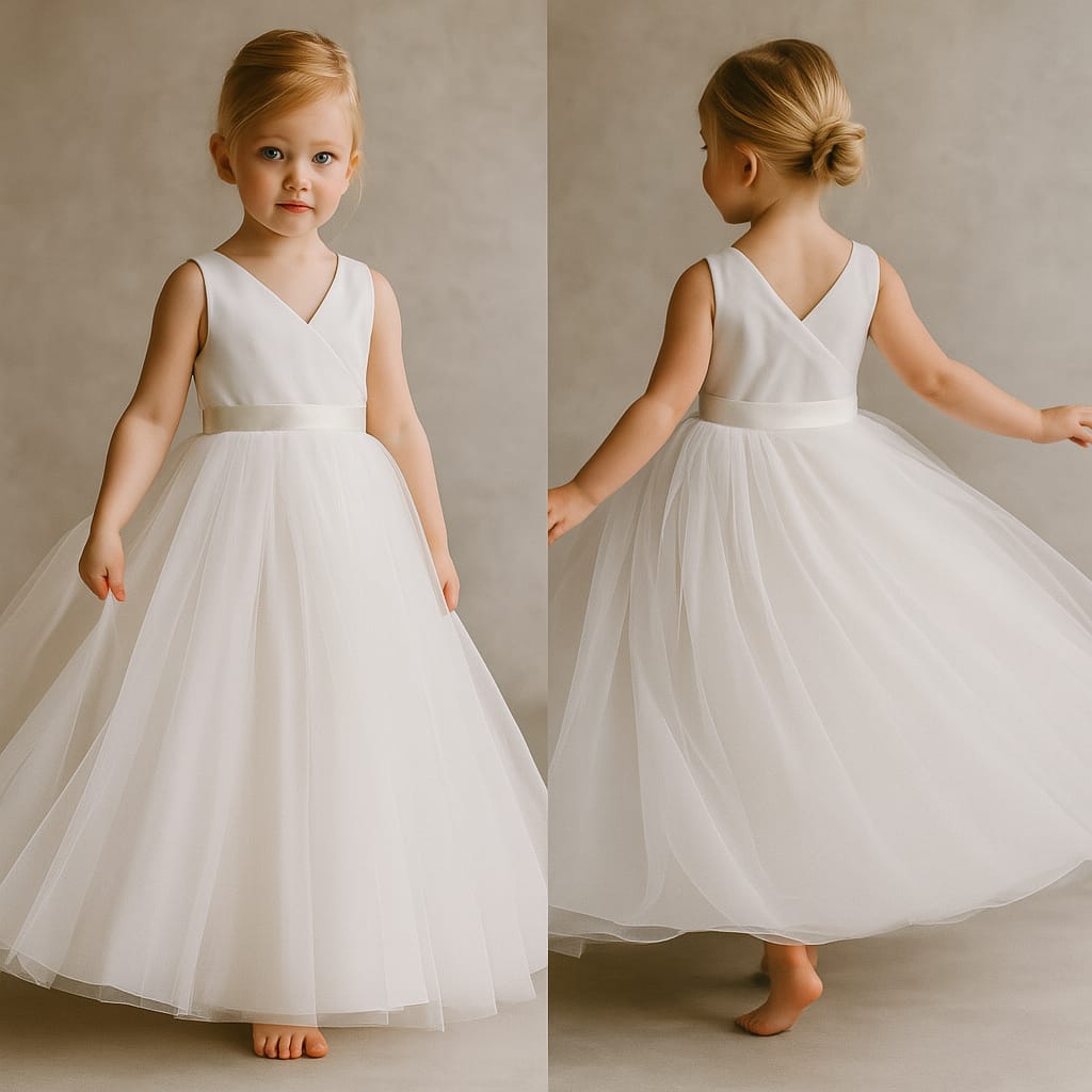 Pre Order: Elegant white Net Dress