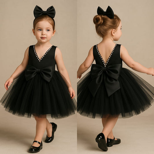Pre Order: Elegant Black Net Dress