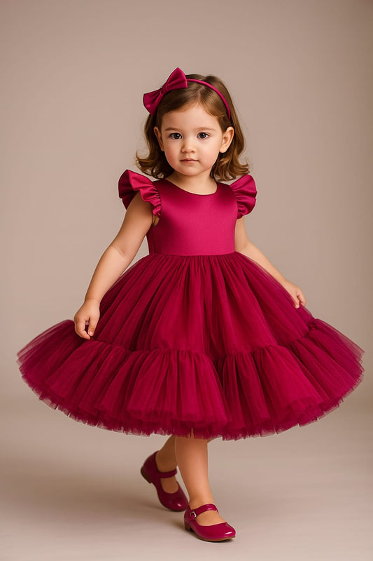 Pre Order: Hot Pink Frill Dress
