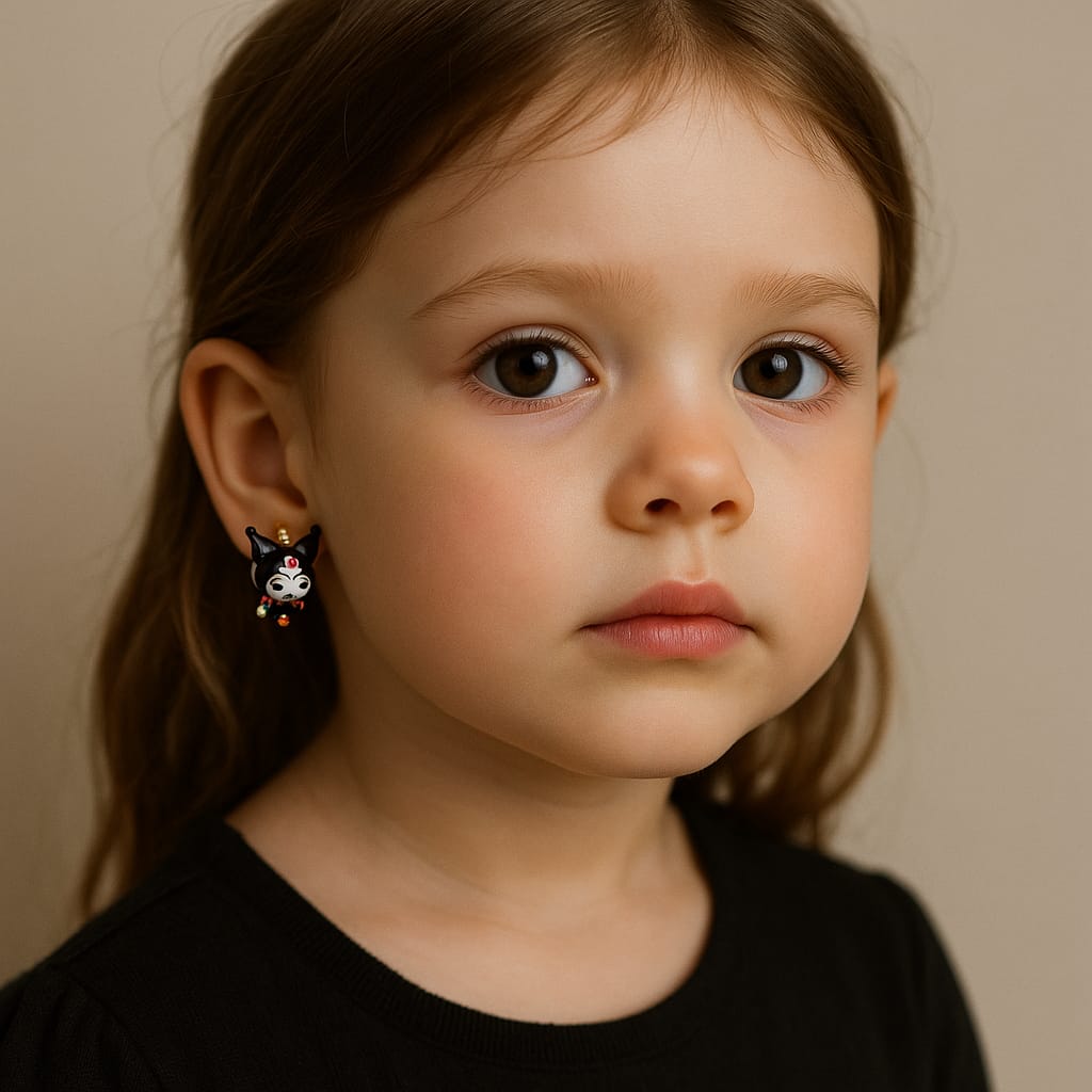 Pre Order: Black Kitty Clip On Earring