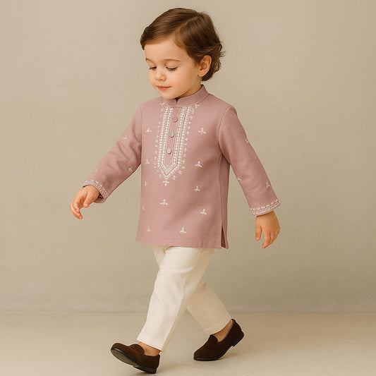Pre Order: Embroidered Kurta With Pyjama