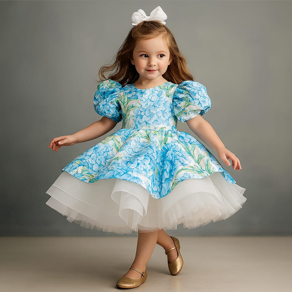 Pre Order: Princess Layered Floral Print Dress