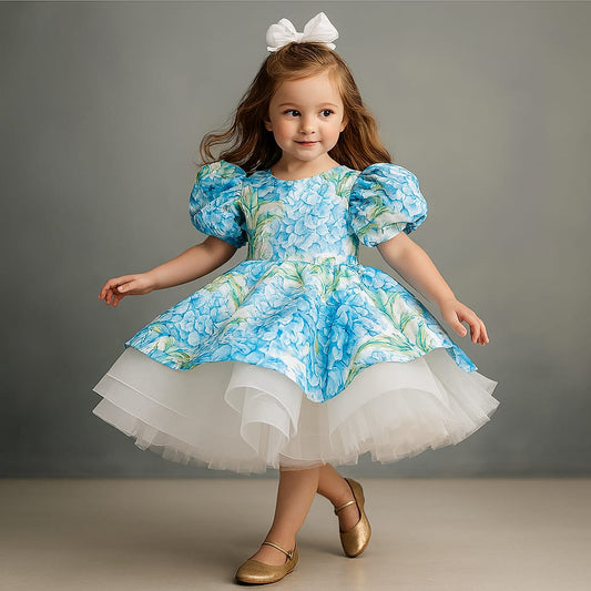 Pre Order: Princess Layered Floral Print Dress