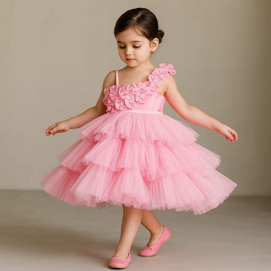 Pre Order: Flowers Beautified Layered Dress