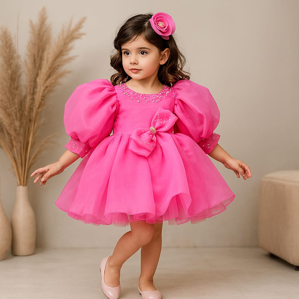 Pre Order: Cut Dana Embellished Gorgeous Pink Dress