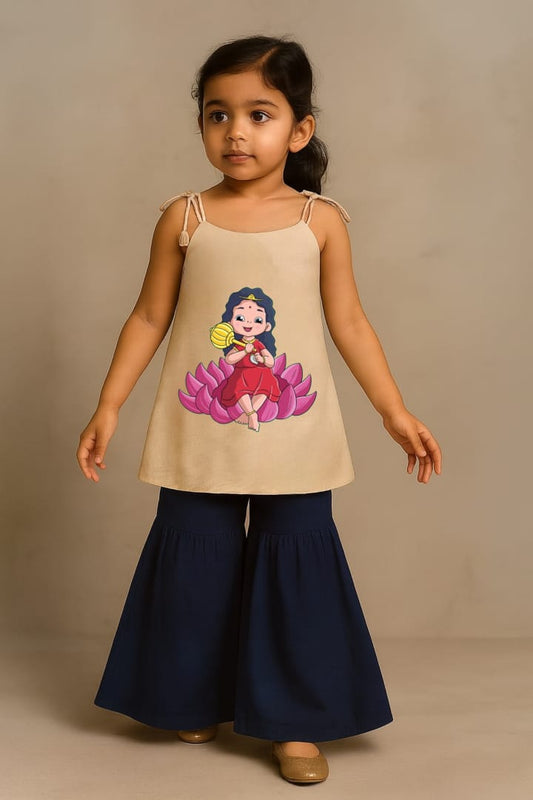 Pre Order: Mata Siddhidharti Top With Palazzo