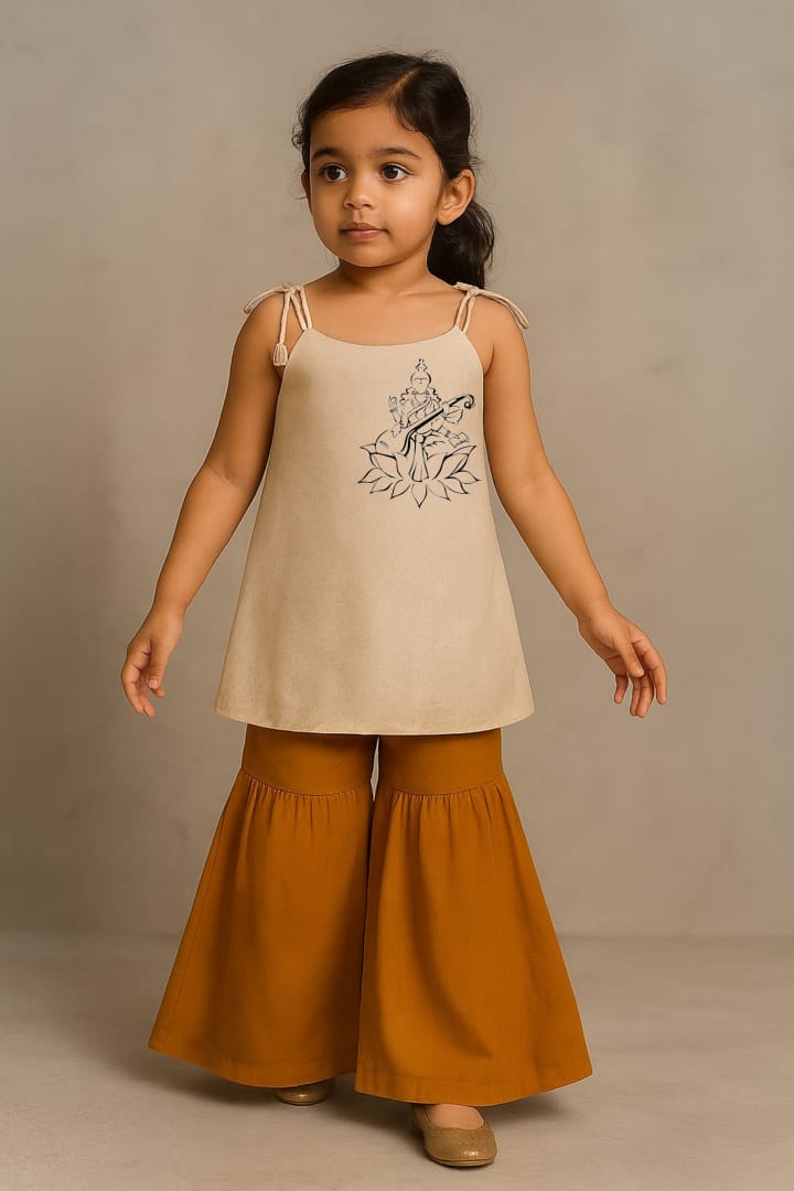 Pre Order: Mata Saraswati Top With Palazzo