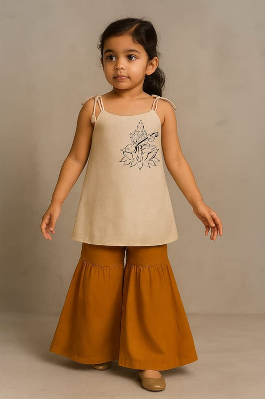 Pre Order: Mata Saraswati Top With Palazzo