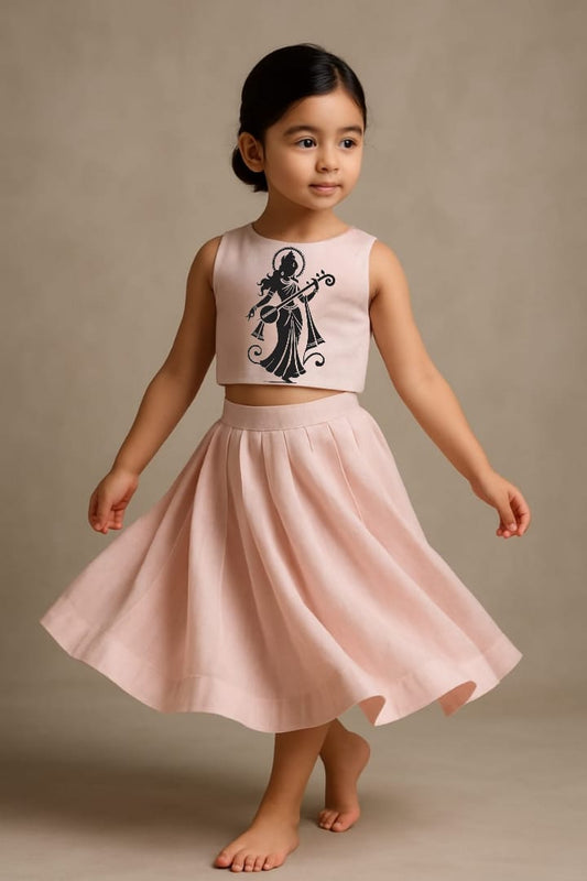 Pre Order: Goddess Pink Top and Skirt