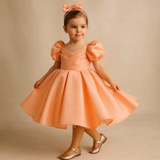 Pre Order: Hope Pink Satin Dress