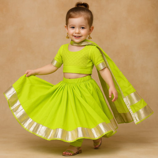 Pre Order: Neon Gota Detailed Lehenga Set