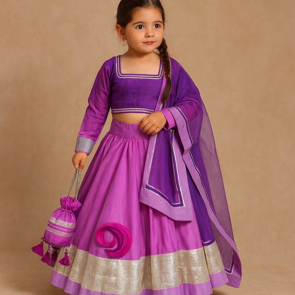 Pre Order: Shades of Pink Lehenga Set