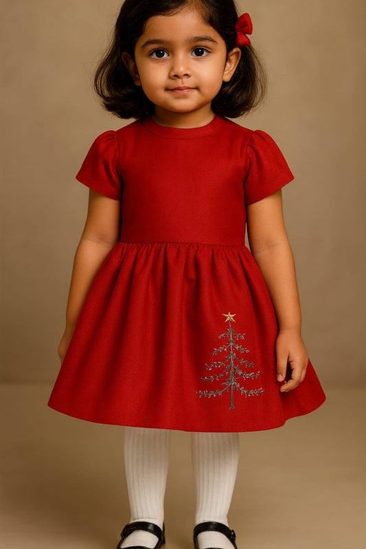 Pre Order: Red Christmas Tree Dress
