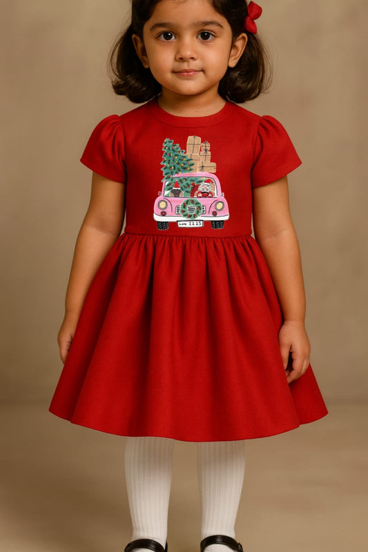 Pre Order: Red Merry Christmas Dress