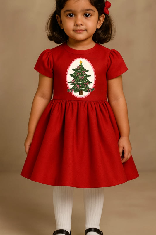Pre Order: Red Christmas Tree Dress