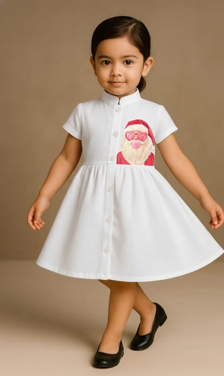 Pre Order: Santa Love White Dress