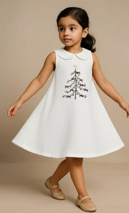 Pre Order: White Christmas Tree Dress