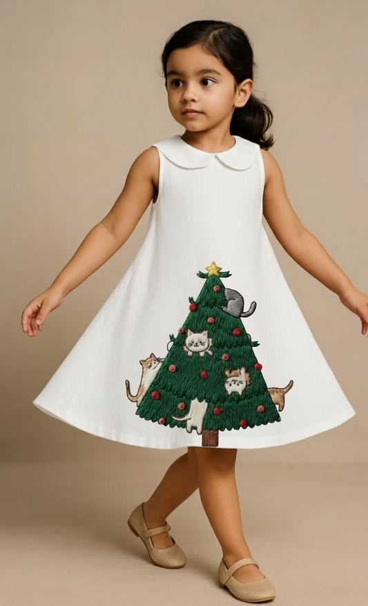 Pre Order: White Christmas Night Dress