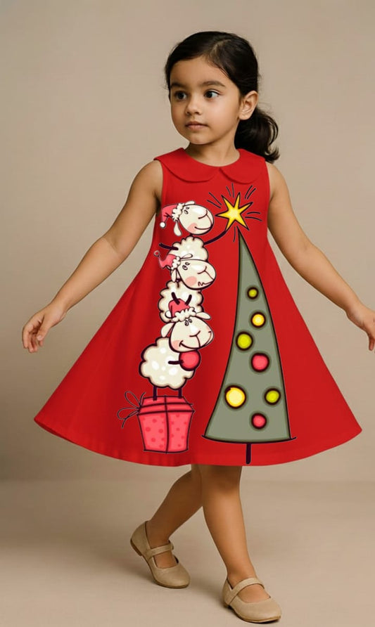 Pre Order: Christmas Gift Red  Dress