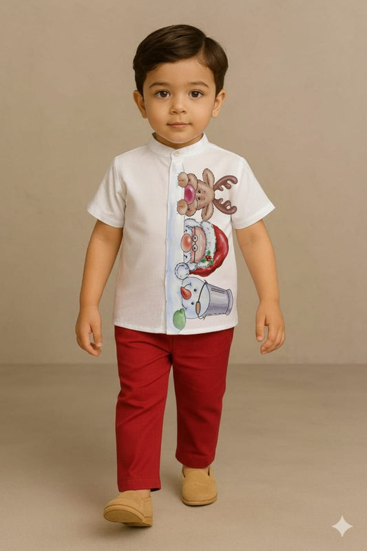 Pre Order : Reindeer Christmas Snowman Coord Set