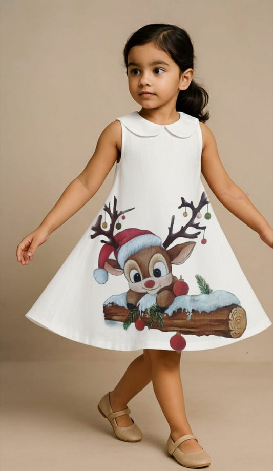 Pre Order: Christmas White Dress