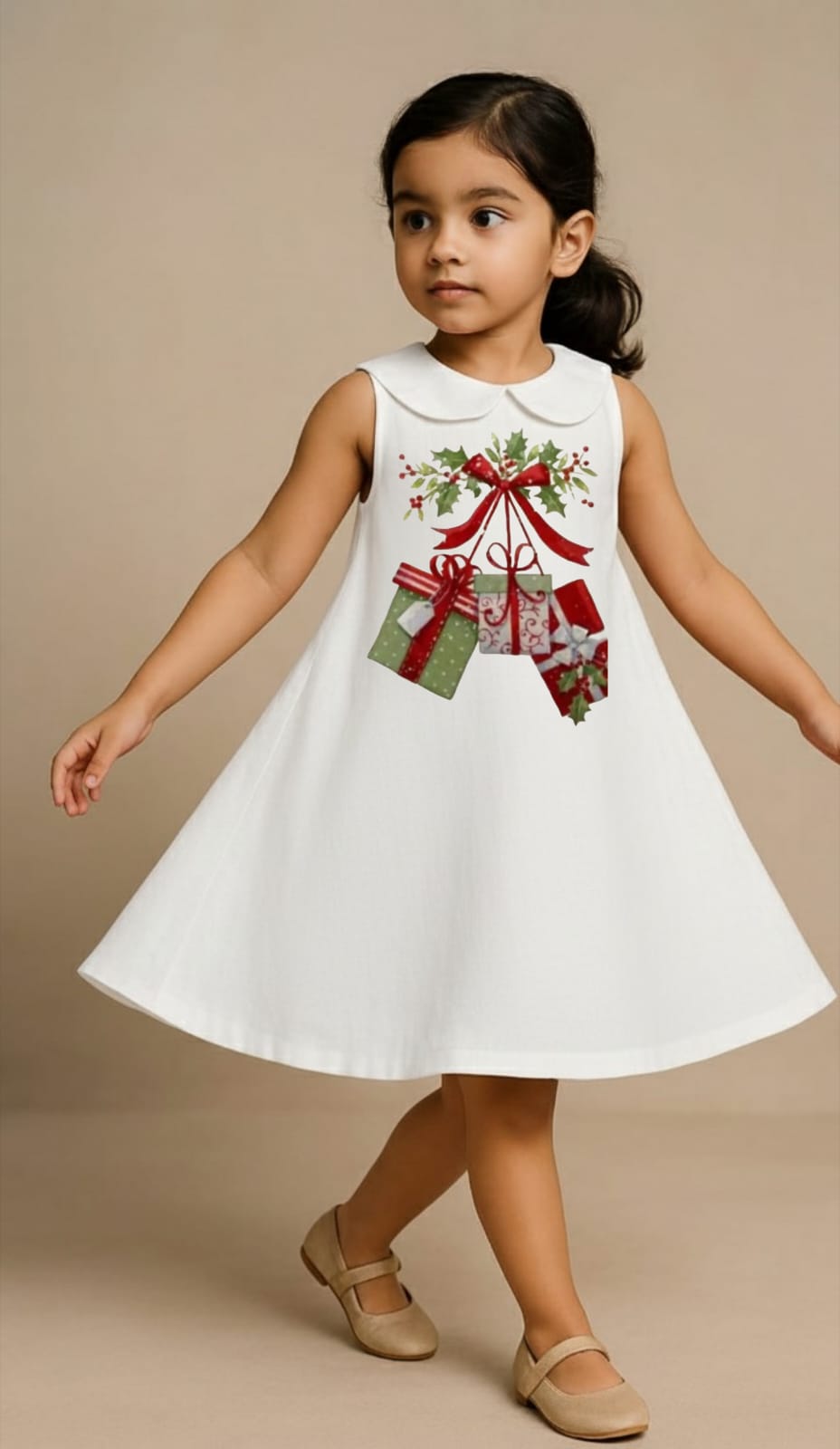 Pre Order: Christmas Gifts White Dress