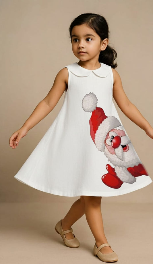 Pre Order: Santa Claus White Dress