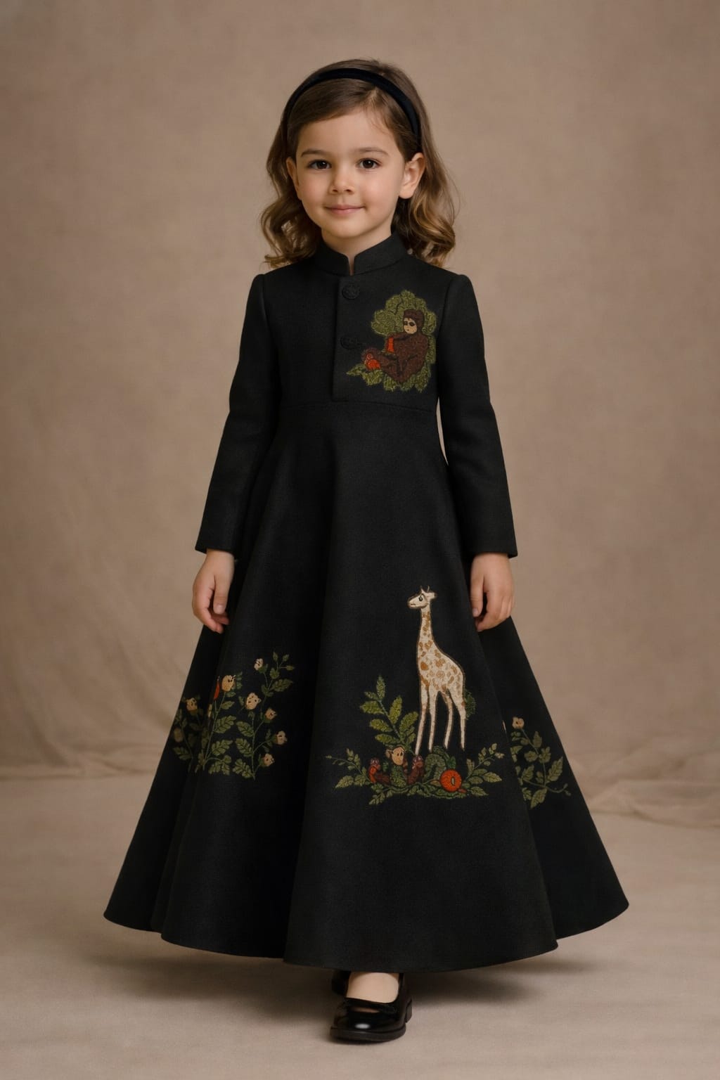 Pre Order: Black Woodland Princess Gown