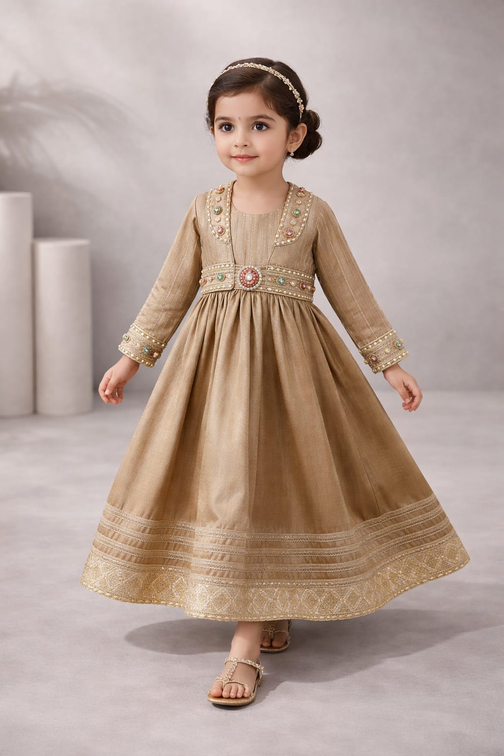 Pre Order: Sunehri Rajkumari Gown