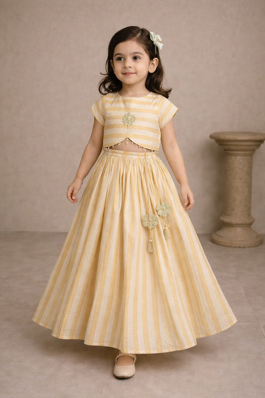 Pre Order: Sunlit Ivory Lehenga Set