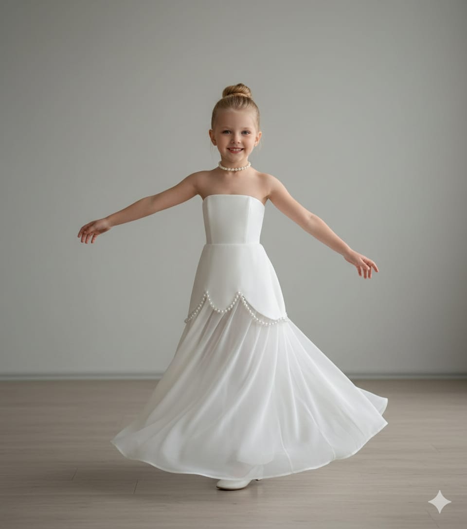 Pre Order: Pearl Noir Party Gown