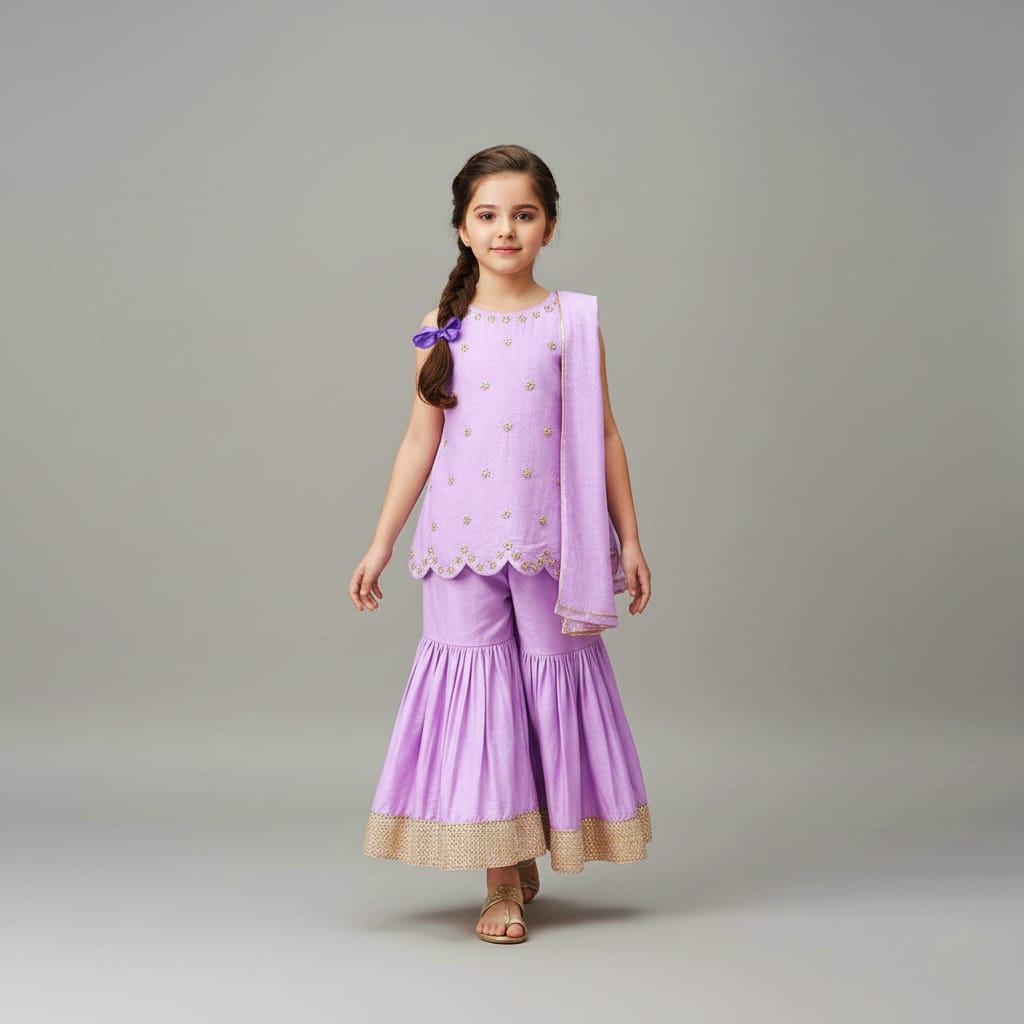 Pre Order: Lilac Dream Sharara Set